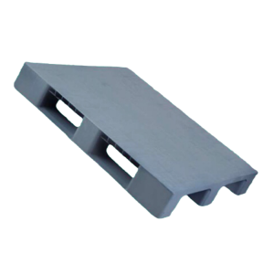 100x120x15cm Gri Kapalı 12kg HDPE Plastik Palet