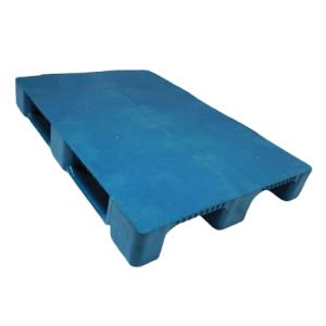 100x120x15cm Gri Kapalı 15kg 3 Kızaklı HDPE Plastik Palet