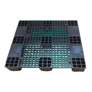 110x110x15cm Siyah Delikli 14kg HDPE Plastik Palet