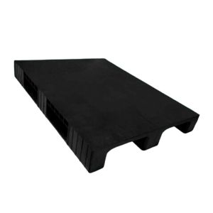 90x120x15cm Siyah Kapalı 11kg HDPE Plastik Palet